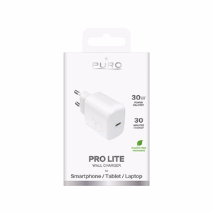 Puro PROLITE 30W USB-C Wall Laadija - valge