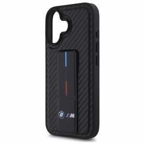 BMW M Grip Stand Smooth and Carbon ümbris jaoks iPhone 16 - must