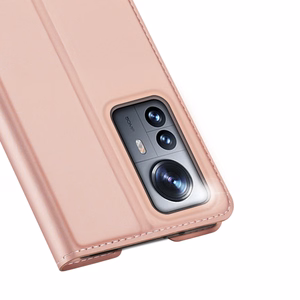 Dux Ducis Skin Pro Holster Cover Flip Cover Xiaomi 12 Pro jaoks roosa