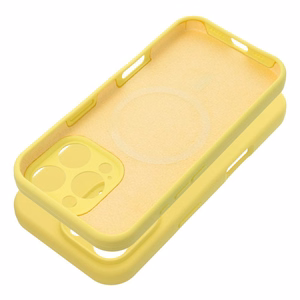 Ümbris SILICONE 2mm jaoks IPHONE 16 compatible koos MagSafe lemon