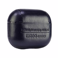 Audi Leather Big Logo Ümbris jaoks AirPods 3 - must