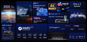 Projektor DANGBEI MP1 Max, DLP Laser+LED, 3100Lm, 4K
