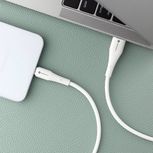 Kaabel USB A to USB C Forcell F-Energy QC4.0 3A 66W Silikoon 1 m C342 valge