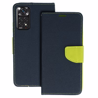 Fancy Ümbris jaoks Xiaomi Redmi Note 11 Pro/Note 11 Pro 5G tumesinine-lime