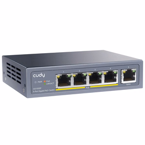 Cudy GS1005P коммутатор Gigabit Ethernet 10/100/1000 PoE серый
