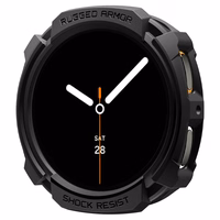 Spigen Rugged Armor Ümbris jaoks Samsung Galaxy Watch 8 44mm - Matt Must
