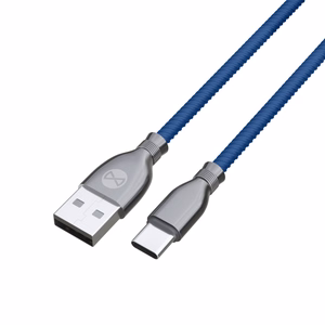 Forever Tornado kaabel USB - USB-C 1,0 m 3A tumesinine