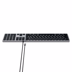 Satechi Slim W3 Wired juhtmega USB-C QWERTY klaviatuur, ST-UCSW3M, space gray