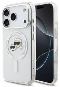 Чехол Karl Lagerfeld IML K&CH Heads Metal Frame MagSafe для Apple iPhone 17 Pro Max