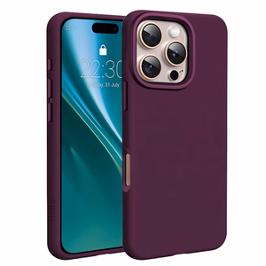 Etteri Silicone Mag ümbris iPhone 16 Pro Max 6,9 tolli jaoks, tume kirsipunane
