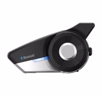 SENA 20S EVO DUO 20S-EVO-10D motorcycle intercom Bluetooth 4.1 2000 m must, hõbedane