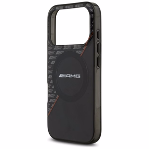 Mercedes AMG IML Double Layer Rhombs ümbris seadmele iPhone 18 Pro / 17 Pro, MagSafe-ühilduv – must ja punane