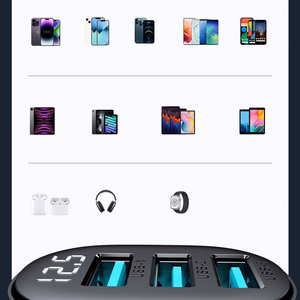 Joyroom JR-CCD03 3.4A Car Laadija with Display 3x USB-A - must