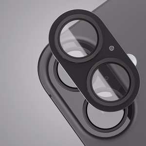 Etteri full camera lens guard for iPhone 17 black