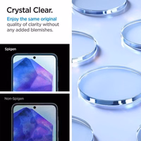 SPIGEN Karastatud klaas ALM GLAS. TR 2-pack jaoks SAMSUNG A55 5G clear