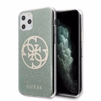 Guess GUHCN58PCUGLKA iPhone 11 Pro khaki värvi kõva ümbris 4G Circle Glitter