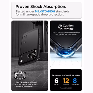 Spigen Tough Armor ümbris mudelile iPhone 18 Pro Max / 17 Pro Max – värv: must