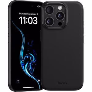 Benks Magnetic Vita Pro силиконовый Чехол для Iphone 16 Pro чёрный