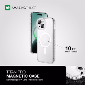Amazing Thing Titan Pro Magsafe Ümbris 10FT IP156.7TMCL jaoks Iphone 15 Plus läbipaistev