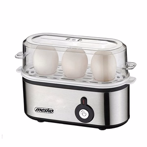 Mesko MS 4485 – munakeetja, 3 muna, 210 W, must/hõbedane