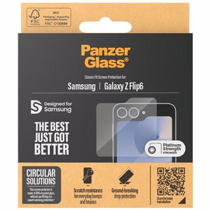 PanzerGlass Classic Fit glass on Samsung Galaxy Z Flip 6