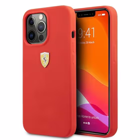 Ferrari FESSIHCP13XRE iPhone 13 Pro Max 6.7" punane/punane kõvakaaneline silikoonist ümbris