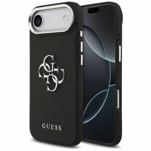 Guess Grained Big 4G Classic Logo ümbris jaoks iPhone 17 Air - must