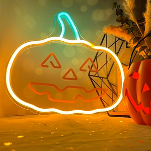 Neon PLEXI LED HAPPY PUMPKIN oranž roheline FPNE10 Forever Light