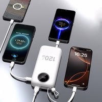 Dudao K13Pro 20000mAh Powerbank sisseehitatud kaabliga - valge