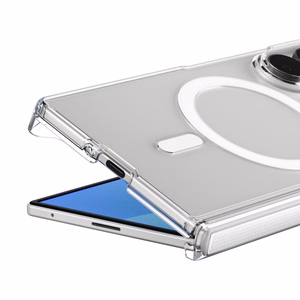 Spigen AirSkin Zero MagFit ümbris Samsung Galaxy Z Fold8 Ultra telefonile – läbipaistev ja valge
