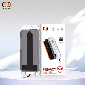 Tel Protect Dust-Free Easy Fit Privacy Full Glue 6D закаленное стекло для Iphone 15 Pro черное