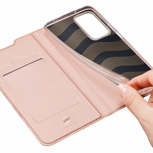 Чехол Dux Ducis Skin Pro Holster с откидной крышкой для Xiaomi Poco F4 5G розовый