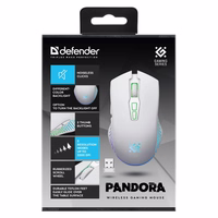 WIRELESS MOUSE DEFENDER PANDORA RF valge 3200dpi 7P