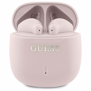 Guess Bluetooth kõrvaklapid GUTWSJ14ESGP TWS + docking station roosa/roosa Printed Classic Logo