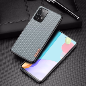 Dux Ducis Fino nailonist kattega ümbris Samsung Galaxy A72 4G hallile