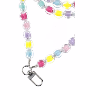 COLORFUL Phone lanyard, Phone pendant / cord length 120cm (60cm in the loop) / on neck - multicolor