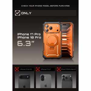 Supcase Grip Pro Mag MagSafe ümbris iPhone 18 Pro / 17 Pro – oranž