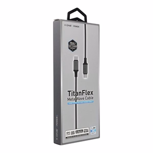 X-ONE TitanFlex andmekaabel – C–C tüüpi – 5A, kuni 240W, 1,2 m, must