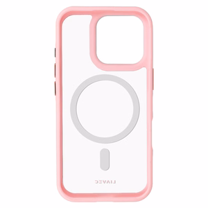Liavec Hybrid Magsafe Clear Ümbris jaoks Iphone 16 Pro Max light roosa