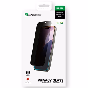 AmazingThing Radix Privaatsus Glass Privaatsus Karastatud klaas jaoks iPhone 16 Plus
