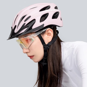 Rockbros unisex rattakiiver eemaldatava visiiri ja UV-prillidega, roosa