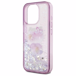 Hello Kitty Liquid Glitter 50TH Anniversary Party iPhone 16 Pro Ümbris - Lilla