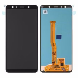 LCD ekraan Samsung A750 A7 2018 koos touch ekraan must OLED