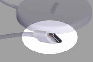 AUKEY Aircore Magnetic LC-A1 juhtmevaba magnetiline Qi laadija USB-C 15W valge