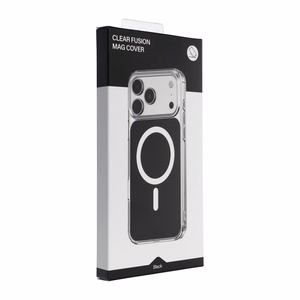 Case for iPhone 15 Clear Fusion Mag Cover compatible with MagSafe black