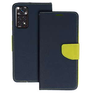 Fancy Ümbris jaoks Xiaomi Redmi Note 11 5G/Note 11S 5G/Poco M4 Pro 5G tumesinine-lime