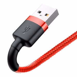 Baseus Cafule USB Lightning cable 2.4A 1m (must + punane)