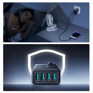 Laadija Joyroom JR-TCN03 must 24W (4xUSB)
