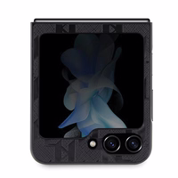 Karl Lagerfeld Saffiano Monogram Choupette Pin ümbris jaoks Samsung Galaxy Z Flip 5 - must