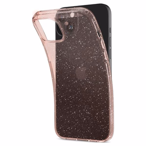 Spigen Liquid Crystal Glitter iPhone 15 Plus Ümbris - roosa/Clear